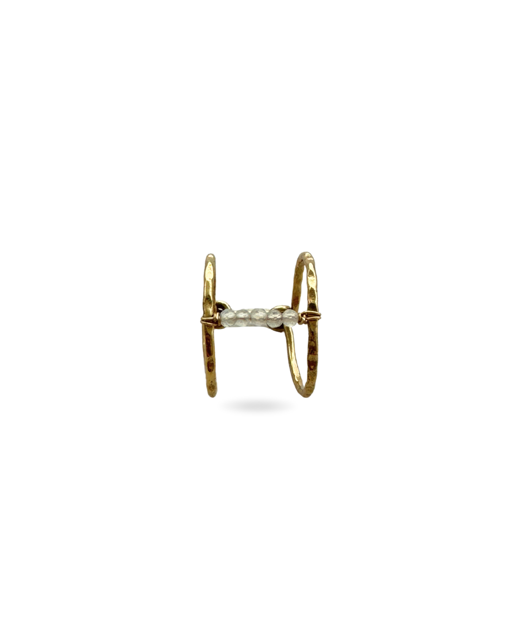 Anillo Iris dorado con labradorita